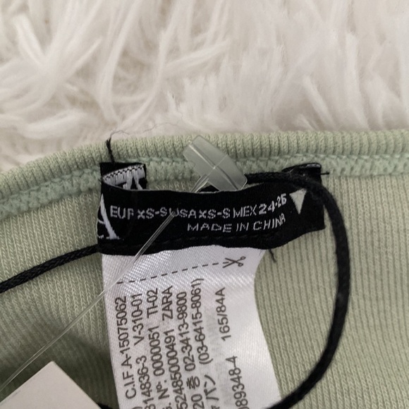 Nwt Zara french terry one shoulder bodysuit - Picture 2 of 5